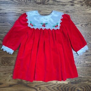 Vintage Union Made Rare Editions Velvet Holly Dress